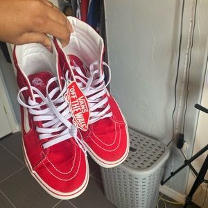 Vans high top (red)
